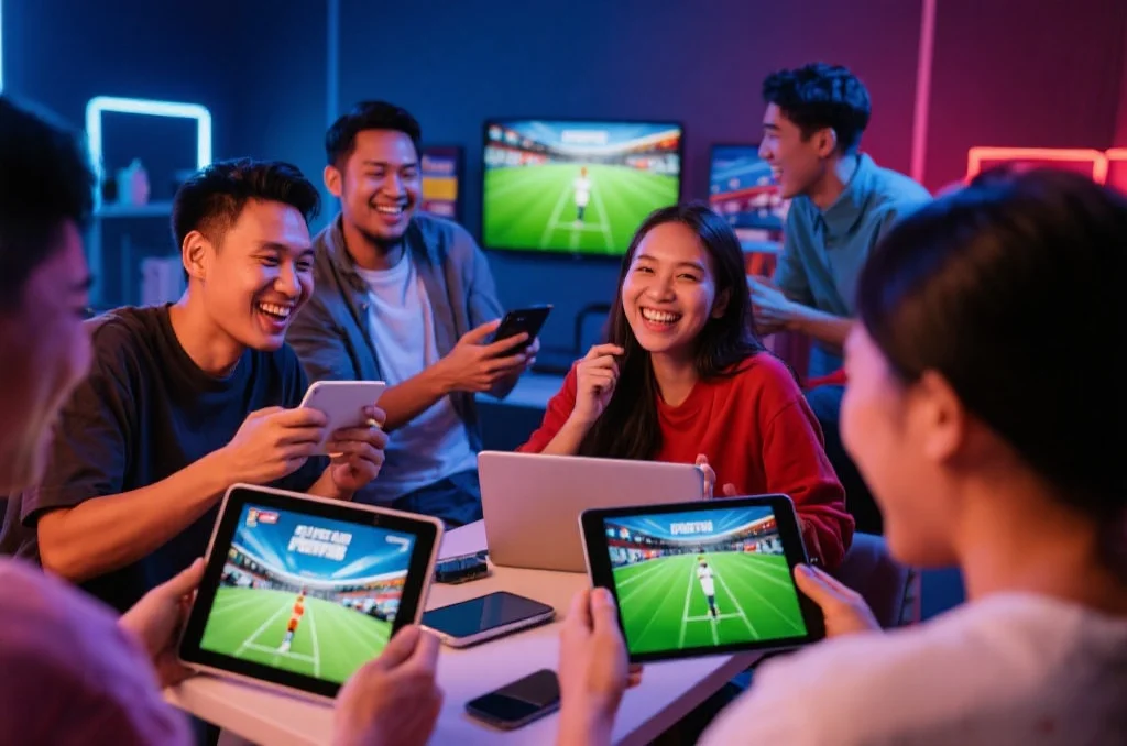 亚洲多元化用户群体在不同设备上体验体育娱乐平台的愉快场景